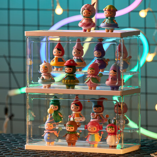 Transparent figure display box Acrylic Lego blind box dust cover large model ornaments storage display rack cabinet extra large 39*25*29cm