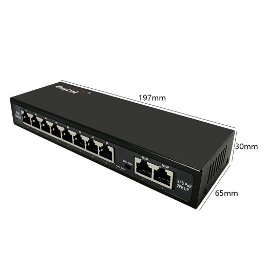 WangLink() non-standard POE switch 12V/24V can be used for AP surveillance camera network cable POE forced power supply 45+78-8 ports non-standard 100M+2 100M uplink 24V [external power supply]