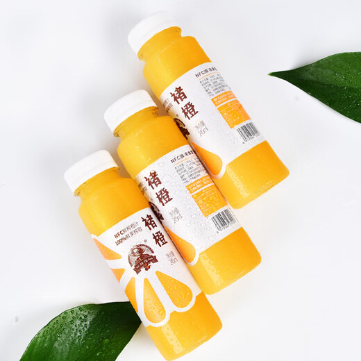 Chu Cheng 100% NFC freshly squeezed orange juice zero-added non-concentrated reduced juice 245ml*12 bottles for dining and camping
