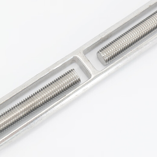 Hasdick Beijing warehouse delivery HKQS-72 304 stainless steel turnbuckle screw open body turnbuckle bolt wire rope tightener tightener tensioner M8 OC type load-bearing 200 kg