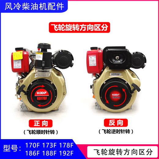 Air-cooled diesel generator micro tillage accessories 170F173F 186FA188F192F starter pull plate assembly