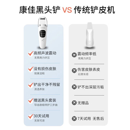 KONKA blackhead shovel, ultrasonic peeling machine, blackhead cleaning instrument, blackhead suction cleaner, import and export beauty instrument, blackhead suction device, birthday gift for girlfriend and wife