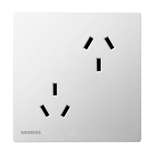 
Siemens (SIEMENS) switch socket panel 10A multi-hole socket 86-hole socket six-hole white socket