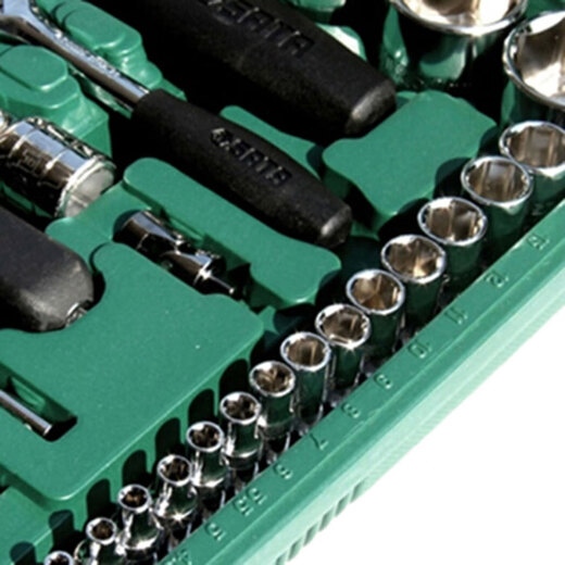 SATA 86-piece 6.3x12.5MM series socket set ratchet socket wrench automotive tool set 09013 0901 09013/88-piece 6.3x12.5MM series socket
