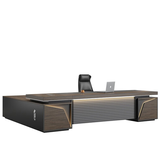Yingwei boss desk office desk and chair combination office table simple modern high-end manager and president executive desk office furniture 2-meter boss table upgraded version