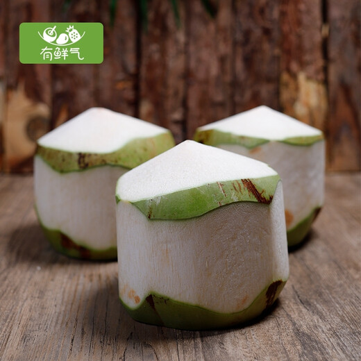 Fresh, selected large fruits, Hainan green coconut, fresh coconuts are picked and shipped to pregnant women to replenish amniotic fluid, healthy fresh coconut water, selected 9 packs (with tools)