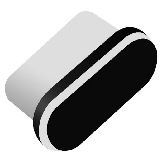 Rigorous Apple USB-C mobile phone charging port dust plug iphone15Pro dustproof sticker metal material Apple 15 plug dustproof plug C port Type-C charging plug 2 pieces black + anti-lost device iPhone15Promax