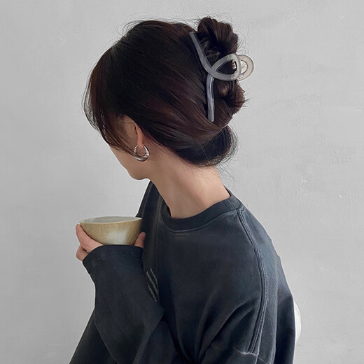 Chimera (CHIMERA) 3-piece set of cross-grip clips on the back of the head, temperament, large acrylic shark clip, hair clip, hair catcher, hair accessories, hair clip