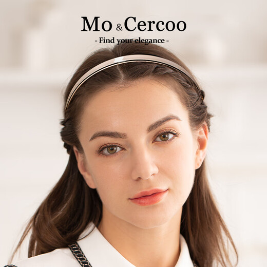 Cercoo's new autumn headband, pressed hair headband, wide-brimmed headband, headband, women's daily high-end, versatile, gift for girlfriend hair accessories, apricot color