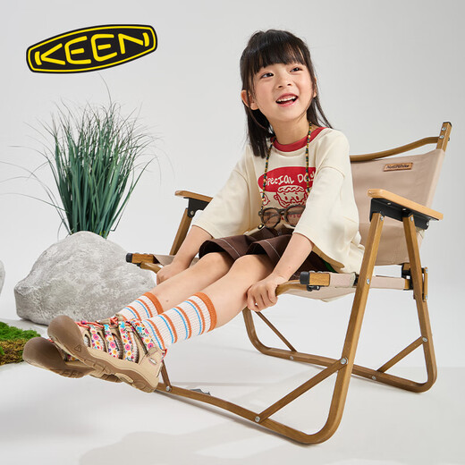 KEEN official new product NEWPORT H2 children's outdoor cool travel wading shoes children's shoes safari yellow/birch color-1028827-big children 35
