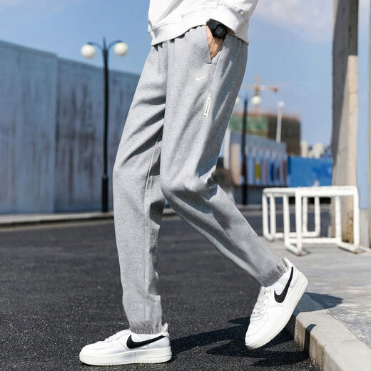 Nike (NIKE) pants men's sweatpants casual cuffed pants long pants sports pants men's running pants 6366 thin BV2763-063 pure cotton leggings breathable M120-130Jin Jin equals 0.5 kg