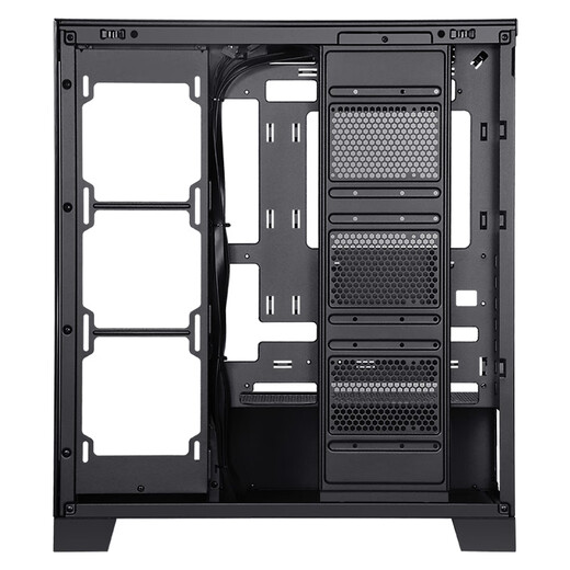 先马（SAMA）元境界黑色ATX海景房机箱 顶部可拆卸水冷架/双360水冷位/双面玻璃/双U3+Type-C/支持背插式主板