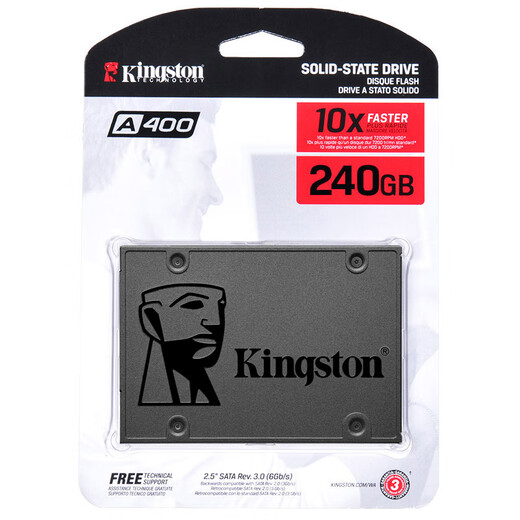 金士顿（Kingston）A400系列SSD固态硬盘 SATA3.0接口 笔记本台式机 A400 SATA 经典传承 240G