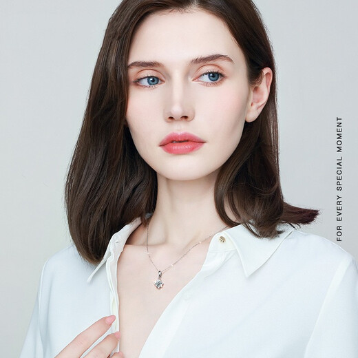 MZMZ eight-pointed star platinum necklace PT950 clavicle chain platinum moissanite diamond birthday anniversary gift for girlfriend Platinum eight-pointed star necklace-moissanite diamond