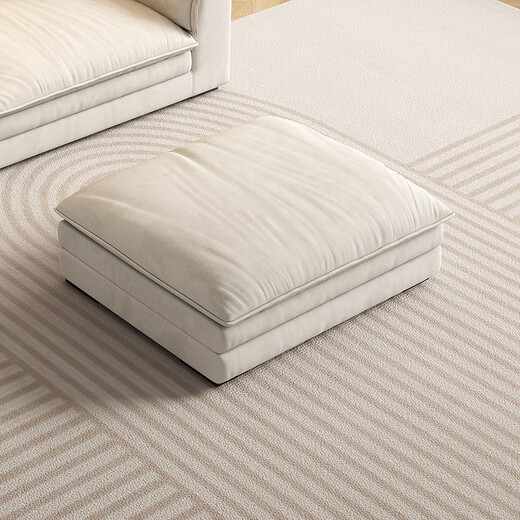 狄普奶油风科技布沙发客厅简约小户型超大坐深直排猫抓布帆船671沙发 0.8m脚踏 LM猫抓布+4CM天然乳胶