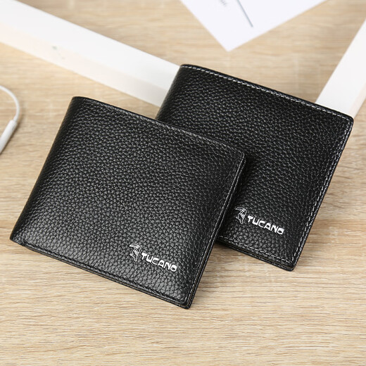 Woodpecker (TUCANO) short leather wallet 2025 practical Father's Day gift for husband and boyfriend practical and high-end card holder