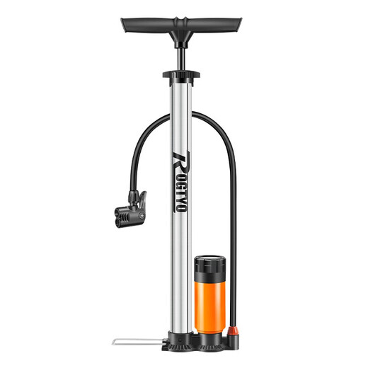 ROGTYO pump stainless steel tube high-pressure bicycle road bike electric battery motorcycle car basketball inflatable universal stainless steel pump-upgraded extended strap watch