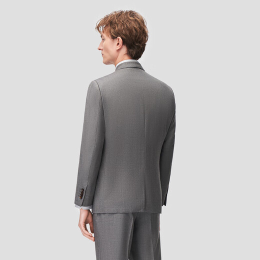 Blue Leopard (LAMPO) high-end business series 130 S all-season commuting formal men's wool suit suit top medium gray medium gray 50 (175/100) C