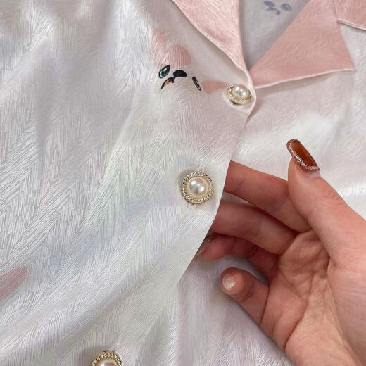 浪莎（langsha）2025年新款春秋季高颜值睡衣女长袖开衫学生ins风家居服套装 829#粉色格子 M 【80-100斤】