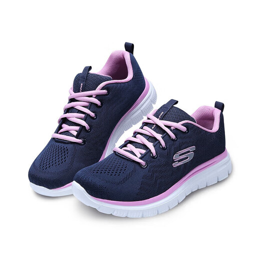 Skechers men's and women's shoes running shoes travel shoes breathable sports mom comfortable walking shoes 12615