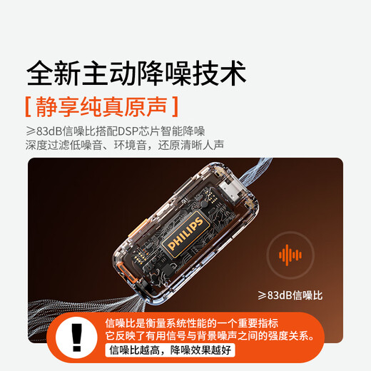 Philips (PHILIPS) lavalier microphone one-to-four/four-to-two wireless Vlog short video Little Bee live broadcast outdoor multi-person team recording mobile phone camera radio one-to-four team microphone/48K professional sound quality