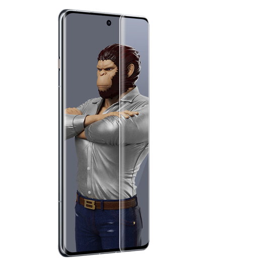 Mr. Lansang is suitable for oppoFindX7 tempered film FindX7 mobile phone film curved UV full-screen tempered film anti-fall, wear-resistant and scratch-resistant protective film Find X7