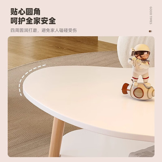 Suoernuo Nordic Tea Tisch kleines Wohnzimmer und Home Sofa Tee Tisch Einfacher moderner Beistelltisch Einfacher Schlafzimmer kleiner Tisch Wolke Weiß 120-60-40 High-3893