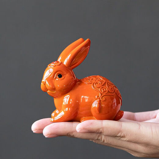 Rabbit Ornament Tea Pet Color Changing Small Ornaments Tea Tray Ornaments Small Tea Pet Fortune Rabbit Tea Play Fine Tea Set Ornaments Fortune Rabbit Gold