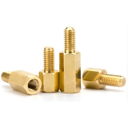 Hasdick Beijing warehouse delivery HKW-212 hexagonal copper pillar single-head copper stud chassis screw hexagonal isolation pillar circuit board wiring copper pillar single-pass support pillar M3*4+5 (100 pieces)