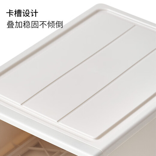 TENMA Tianma drawer storage box wardrobe storage box combined drawer cabinet clothing storage box toy storage box F316 (31.6*41*17.2cm) khaki 1 pack