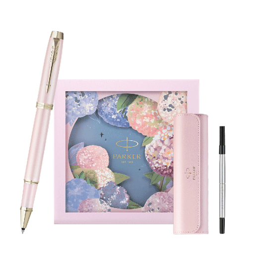 派克（PARKER）【热门商品】钢笔新款签字笔绣球花艺礼盒IM墨水笔送女友闺蜜生日礼物伴手礼高端轻奢刻字礼品套装 IM粉色幻想宝珠笔【绣球花艺礼盒】