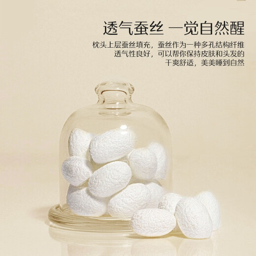 Mercury Home Textiles Pillow Core 60S Xinjiang Long Staple Cotton Silk Soft Pillow Clean and Antibacterial Hotel Pillow Core Silk Soft Pillow [Pink] 48cm74cm