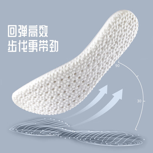 LPF sports insole is soft and elastic for long standing, comfortable for military training and feels like stepping on shit, shock absorption, breathable, deodorant and sweat-absorbent AJ special insole for men, soft and comfortable - gray model 1 pair 43-44 size