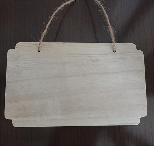 Creative solid wood sign small wooden sign handwritten hang tag blank wooden board tree sign hanging diy handmade door sign pendant custom G-6 size 20*12cm