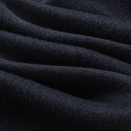 MONTAGUT Men's 100% Wool Jacket Lapel Double-sided Woolen Coat Business Warm Jacket Navy 50