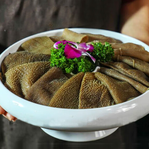 New esophagus hairy tripe, fresh and whole, available for next-day delivery in multiple places, commercial large-leaf tripe with bottom plate, wholesale hot pot ingredients, whole big tripe with bottom plate, net weight 3Jin Jin is equal to 0.5kg