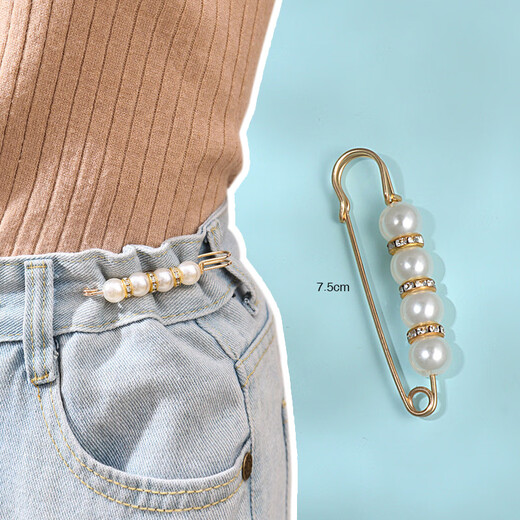 Crystal waistband pin accessories to fix clothes, tighten the waist, change the waistline to a small artifact, waist buckle to prevent exposure, high-end brooch, birthday gift for girls, to give to girlfriend and wife