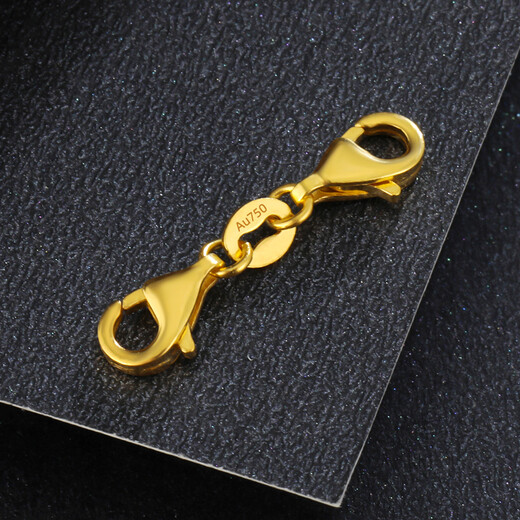 Wenyingyu silk workshop 18K gold double lobster clasp diy necklace bracelet anklet buckle lock accessories braided hand rope double stretch rose gold one