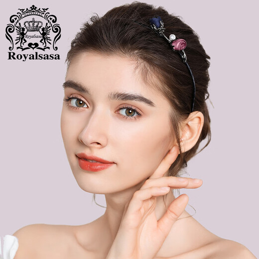 Royal sasa royal sasa headband hair accessories pressed hair hoop hairpin imitation crystal fabric rose flower headband
