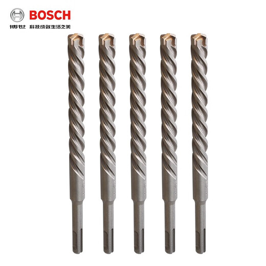 Bosch (BOSCH) four-pit 5 series four-edged electric hammer drill bit two-pit two-slot round shank impact drill bit can drill reinforced wall concrete four-pit 5 series drill bit 6X50X110
