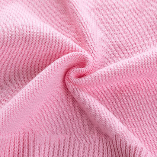 Little Bear Elf (xiaoxiongjingling) children's clothing girls dress sweater princess skirt suit autumn and winter little girl knitted cardigan jacket fashionable and western style 036 plus velvet pink (jacket + dress + small shoulder bag 120 size (recommended height around 110-120 cm)