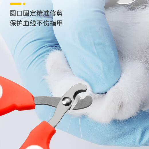 Pet Detective pet nail clipper cat nail clipper artifact small dog nail clipper white and blue single hole