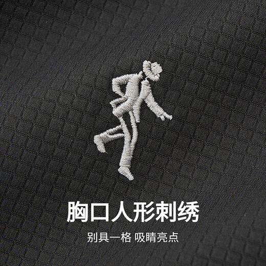 Dances with Wolves, fleece lining, winter outdoor casual hooded windproof and warm men's jacket 001 black 175