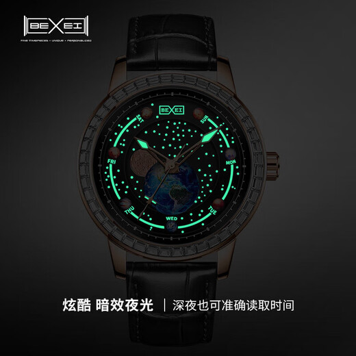 
BEXEI Top Ten Famous Watch Brand Watch Men's Full Automatic Mechanical Watch Waterproof Luminous Watch Boyfriend's Dad Gift Classic Silver-9227