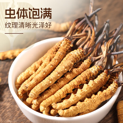 源江草 冬虫夏草4根/g 5克约20根头茬虫草礼盒 送礼滋补品送长辈父母