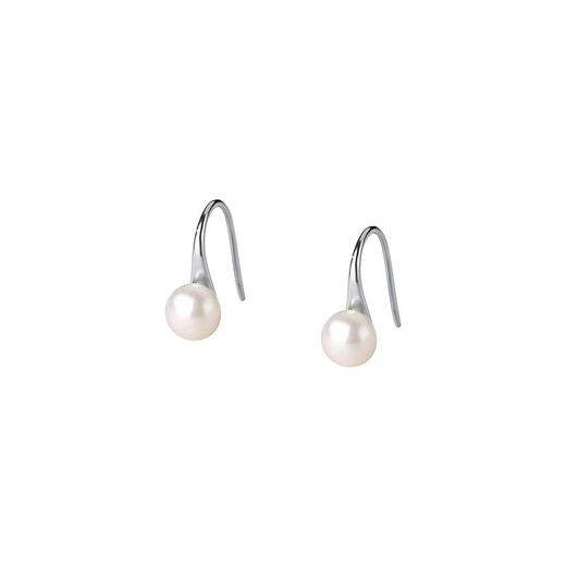 Su Shiliu s925 silver high heels pearl earrings for women French earrings light luxury temperament niche design ear hooks birthday gift a pair of pearl ear hooks (gold)