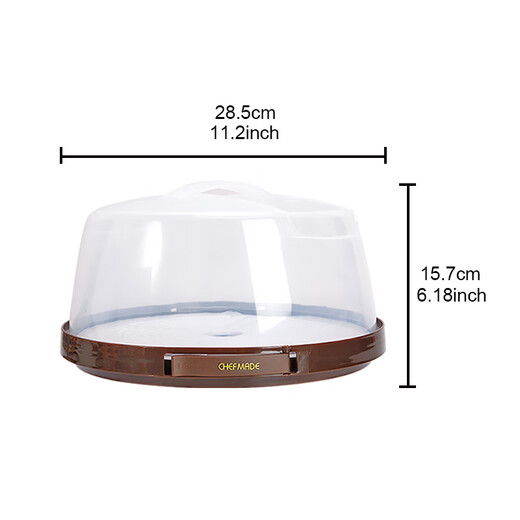 Xuechu Cake Box 6-8 inch transparent birthday cake packaging box, snack packaging, take-out crisper box, free ice bag