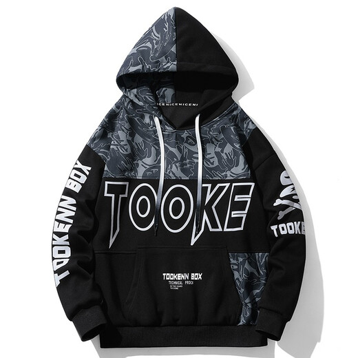 Karls large size men's fat jacket men's workwear plus velvet and fattening youth loose autumn and winter trendy tops 0389 (velvet and thickening) 8XL (275-300Jin Jin is equal to 0.5 kg)