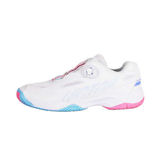 Victor Victor Badminton Shoes Victory A396-AQ Professional Sports Shoes New White/Light Rose Red Unisex Style A396 White/Light Rose Pink 35