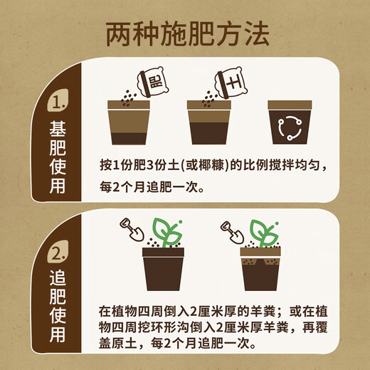 Manlife Pure Sheep Manure Fermented Organic Fertilizer for Vegetable Gardens About 10 Jin Jin is equal to 0.5 kg Farmhouse Flower Fertilizer Green Plant Potted Ripe Sheep Manure Egg Fertilizer